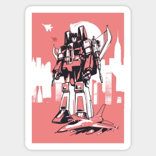 Starscream Transformers art print Sticker